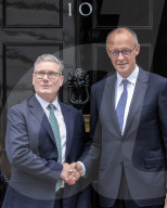 Keir Starmer Greets Friedrich Merz to No10