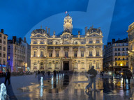 Evening At Place Des Terreaux In Lyon