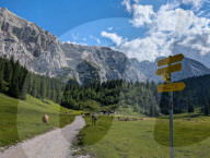 Wetterstein Alpine Pasture And Mountain Lodge In The Eastern Alps