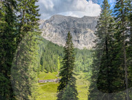 Wetterstein Alpine Pasture And Mountain Lodge In The Eastern Alps