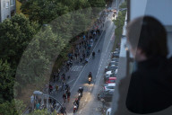 Protesters On Bicycles In Novi Sad