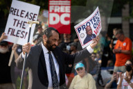 Pro-democracy march on anniversary of passing of civil rights leader John Lewis