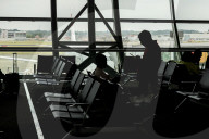 Passengers At The Terminal Of Brussels Airport