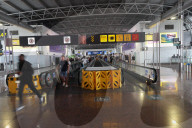 Passengers At The Terminal Of Brussels Airport