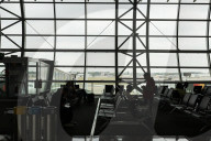 Passengers At The Terminal Of Brussels Airport