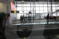 Passengers At The Terminal Of Brussels Airport