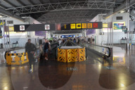 Passengers At The Terminal Of Brussels Airport