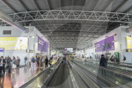 Passengers At The Terminal Of Brussels Airport