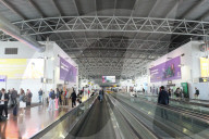 Passengers At The Terminal Of Brussels Airport