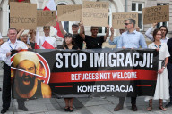 Anti Immigration Protest In Wadowice, Poland
