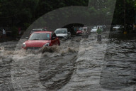 Heavy Rain Caused Waterlogging In Kolkata. 