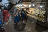Heavy Rain Caused Waterlogging In Kolkata. 