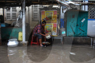 Heavy Rain Caused Waterlogging In Kolkata. 