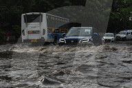 Heavy Rain Caused Waterlogging In Kolkata. 