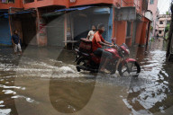 Heavy Rain In Kolkata, India