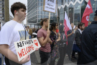 "Refugees Welcome" Counterdemonstration In Warsaw.