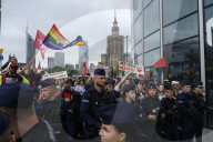 "Refugees Welcome" Counterdemonstration In Warsaw.