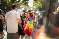 Pride Day Demonstration In Barcelona, Spain.