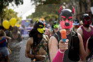 Pride Day Demonstration In Barcelona, Spain.