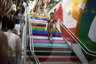 Pride Day Demonstration In Barcelona, Spain.