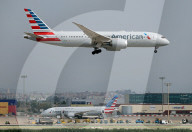 American Airlines Boeing 787-8 Dreamliner Landing At Barcelona Airport