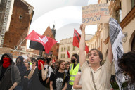 Stop Immigration Picket In Krakow