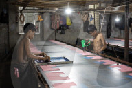 Underage Workers In A Local Printing Factory 
