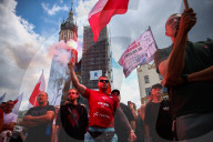 Anti Immigration Protest In Krakow, Poland