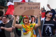 Anti Immigration Protest In Krakow, Poland