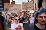 Anti Immigration Protest In Krakow, Poland