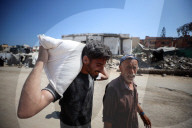 Aftermath of Israeli Strike In Gaza