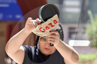Performance In Madrid Against The Genocide In Palestine At The EU Headquarters