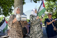 Performance In Madrid Against The Genocide In Palestine At The EU Headquarters