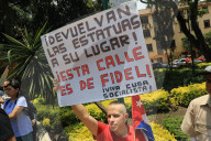Protest Against The Removal Of Statues Of Cuban Revolutionary Leaders
