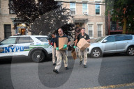 Evidence Is Collected And A Memorial Is Held Following A Tragedy Where A Man Stabbed His Wife And Two-year-old Daughter To Death And Wounds Himself In A Domestic Related Murder-suicide Attack At 63-35 Forest Avenue