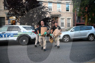 Evidence Is Collected And A Memorial Is Held Following A Tragedy Where A Man Stabbed His Wife And Two-year-old Daughter To Death And Wounds Himself In A Domestic Related Murder-suicide Attack At 63-35 Forest Avenue