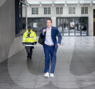 Guests depart Sunday with Laura Kuenssberg at the BBC, Broadcasting House, London, UK. 