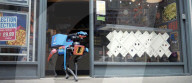 Pizza delivery robot dog