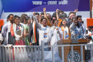 West Bengal Chief Minister Mamata Banerjee Addresses A Rally To Commemorate Martyrs Day