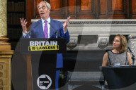 Reform Press Conference in London, UK.