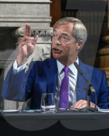Reform Press Conference in London, UK.