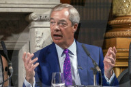 Reform Press Conference in London, UK.