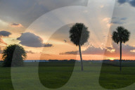 Sunset Seen At Orlando International Airport MCO