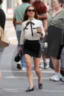 Natalie Portman crosses Lafayette Street filming 'Good Sex' in New York City