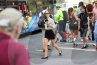 Natalie Portman crosses Lafayette Street filming 'Good Sex' in New York City