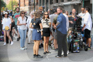 Natalie Portman crosses Lafayette Street filming 'Good Sex' in New York City