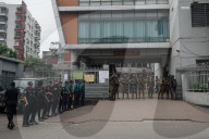 Armed Forces Guard Burn Hospital After Plane Crash