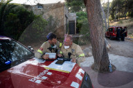 Forest Fire In Viladecans, Near Barcelona.