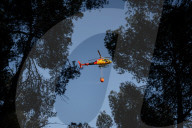 Forest Fire In Viladecans, Near Barcelona.