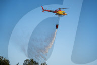 Forest Fire In Viladecans, Near Barcelona.